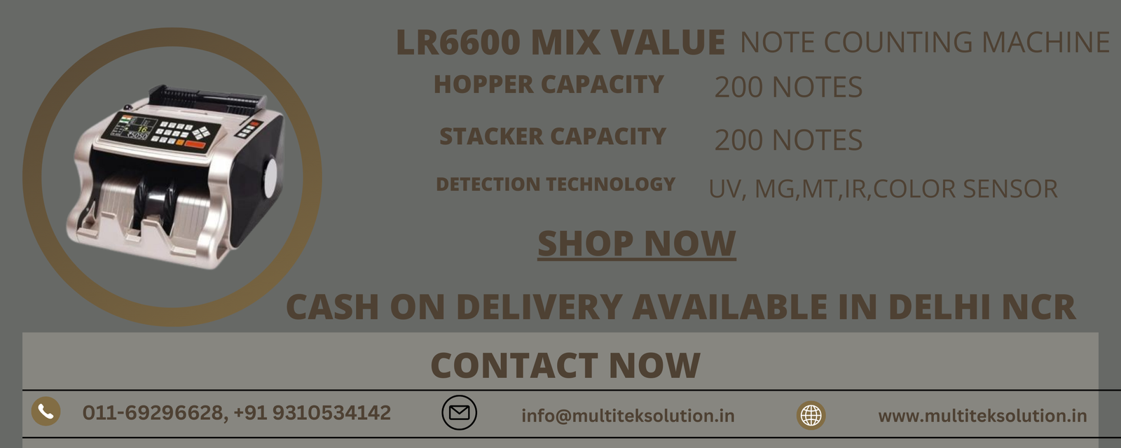 LR6600 Note counting machine