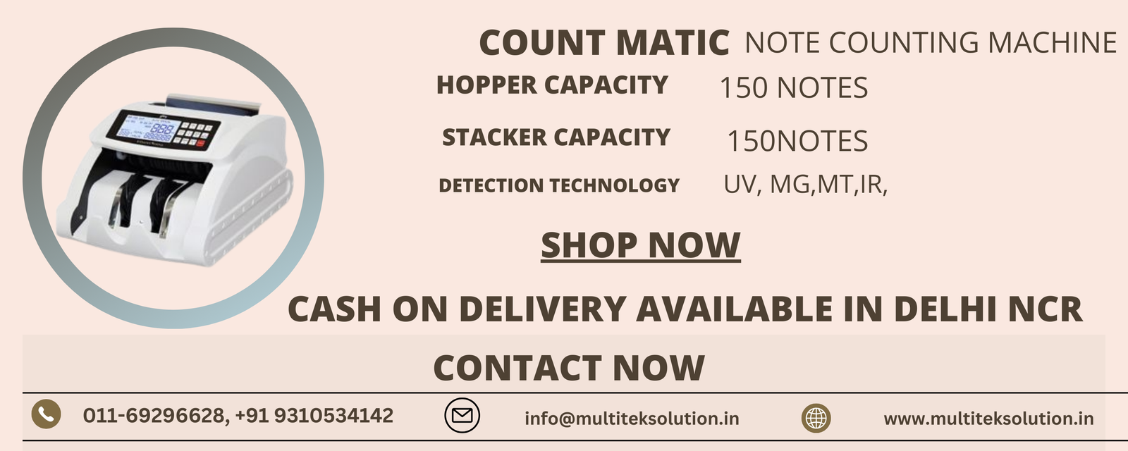count matic Note counting machine